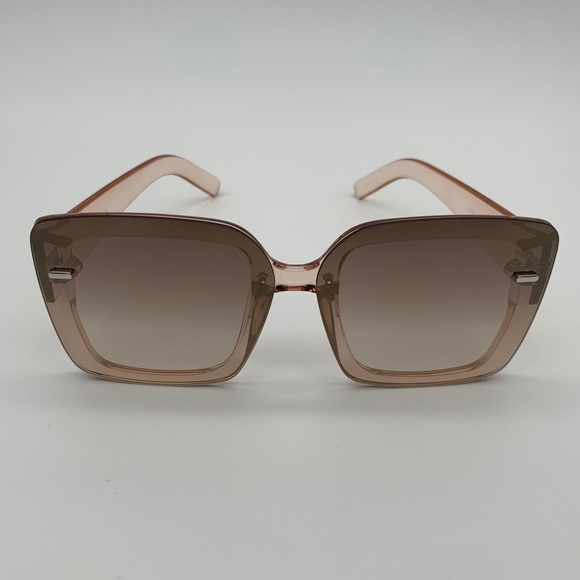 After hours square sunglasses - Pink mirror shades - Picture 1 of 5